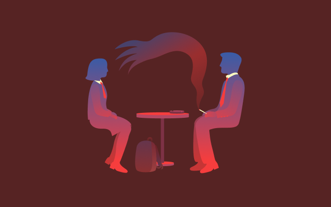 미성년자와 성매매하려는 남성의 모습